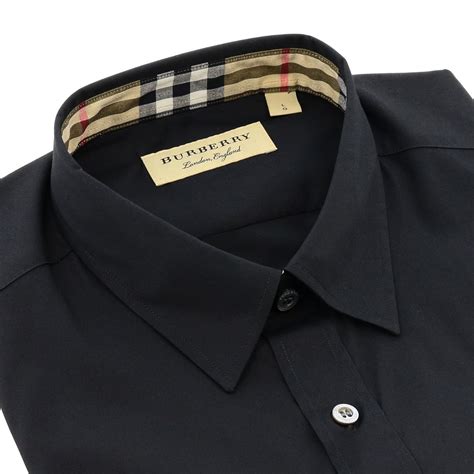 burberry shirt black free shipping|Burberry black shirt price.